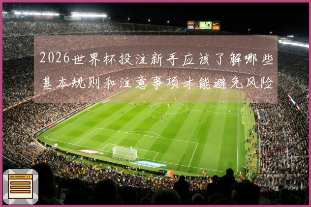2026世界杯投注新手应该了解哪些基本规则和注意事项才能避免风险